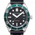 Spinnaker Spinnaker Bradner SP-5100-02  SP-5100-02 механические мужские часы черный циферблат, браслет кожаный — вид спереди