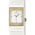 Rado Rado Ceramica R21984702  R21984702 кварцевые женские часы белый циферблат, браслет керамика — вид спереди