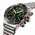 Breitling Breitling Super Chronomat B01 44 UB0136251L1U1 мужские часы зеленый циферблат на запястье