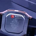 Casio Casio Illuminator F-201WAM-5A кварцевые женские часы часы крупный план розовый циферблата