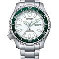 Citizen Citizen Promaster NY0168-64A  NY0168-64A механические мужские часы белый циферблат, браслет нержавеющая сталь — вид спереди