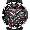 Tissot Tissot T-Race Motogp 2016 Chronograph T092.417.27.207.00 T Race T0924172720700 кварцевые мужские часы черный циферблат, браслет каучук — вид спереди