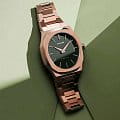 D1 Milano D1 Milano Ultra Thin UTBU02  итальянские мужские часы на браслете нержавеющая сталь с pvd-покрытием боковой вид