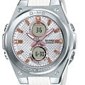 Casio Casio Baby-G MSG-C100-7A  MSG-C100-7AER кварцевые женские часы белый циферблат, браслет пластик — вид спереди