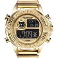 Philipp Plein Philipp Plein The G.O.A.T. PWFAA0321  PWFAA0321 кварцевые мужские часы золотой циферблат, браслет нержавеющая сталь — вид спереди