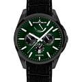 Jacques Lemans Jacques Lemans Derby 1-2204J  1-2204J механические мужские часы зеленый циферблат, браслет кожаный — вид спереди