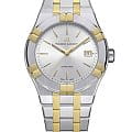 Maurice Lacroix Maurice Lacroix Aikon Quartz AI1108-PVY13-130-1  AI1108-PVY13-130-1 кварцевые мужские часы белый циферблат, браслет нержавеющая сталь с pvd-покрытием — вид спереди