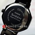 Casio Casio Sheen SHE-4543BD-1AUER кварцевые женские часы часы крупный план черный циферблата