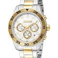 Just Cavalli Just Cavalli Regular JC1G243M0275  JC1G243M0275 кварцевые мужские часы  серебристый циферблат, браслет нержавеющая сталь с pvd-покрытием — вид спереди