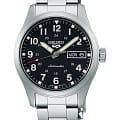 Seiko Seiko 5 Sports SRPJ81K1  SRPJ81K1 механические мужские часы черный циферблат, браслет нержавеющая сталь — вид спереди