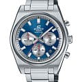 Casio Casio Edifice EFB-730D-2AV  EFB-730D-2AV кварцевые мужские часы синий циферблат, браслет нержавеющая сталь — вид спереди