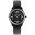 Jacques Lemans Jacques Lemans 1-1633F  1-1633F кварцевые женские часы черный циферблат, браслет кожа + текстиль — вид спереди