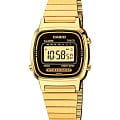 Casio Casio Collection LA670WGA-1DF (LA670WGA-1)  LA670WGA-1D кварцевые женские часы  циферблат, браслет нержавеющая сталь — вид спереди