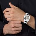 Rado Rado True Square Automatic Open Heart R27073752 механические мужские часы часы крупный план  циферблата