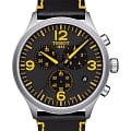 Tissot Tissot Chrono XL Tour De France Collection T116.617.16.057.01 Chrono XL T1166171605701 кварцевые мужские часы черный циферблат, браслет кожаный — вид спереди
