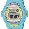 Casio Casio Baby-G BG-169PB-2  BG-169PB-2 кварцевые женские часы желтый циферблат, браслет пластик — вид спереди