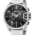 Just Cavalli Just Cavalli Maestro JC1G346M0045  JC1G346M0045 кварцевые мужские часы  черный циферблат, браслет нержавеющая сталь — вид спереди