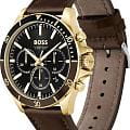 Hugo Boss Hugo Boss Troper HB1514100,  германия мужские часы на браслете кожаный боковой вид