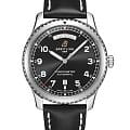 Breitling Breitling Aviator 8 Automatic Day & Date 41 A45330101B1X1  A45330101B1X1 механические мужские часы черный циферблат, браслет кожаный — вид спереди
