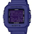 Casio Casio Baby-G BGD-10K-2DR (BGD-10K-2)  BGD-10K-2 электронные женские часы фиолетовый циферблат, браслет пластик — вид спереди