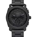 Fossil Fossil Machine FS6015  FS6015 кварцевые мужские часы черный циферблат, браслет сталь с ip покрытием — вид спереди