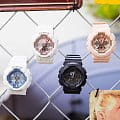 Casio Casio Baby-G BA-130-7A2 кварцевые женские часы часы крупный план голубой циферблата