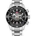 Rado Rado Captain Cook Automatic Chronograph R32145158 Automatic R32145158 механические мужские часы черный циферблат, браслет нержавеющая сталь — вид спереди