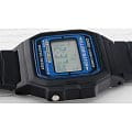 Casio Casio Collection F-105W-1A illuminator японские мужские часы на браслете пластик боковой вид