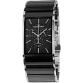 Jacques Lemans Jacques Lemans Classic 1-1941A  1-1941A кварцевые мужские часы черный циферблат, браслет сталь + керамические вставки — вид спереди