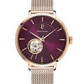 Pierre Lannier Pierre Lannier Automatic 307F988  307F988 механические женские часы фиолетовый циферблат, браслет нержавеющая сталь с ip-покрытием — вид спереди