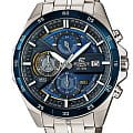 Casio Casio Edifice EFR-556DB-2A EFR-556 EFR-556DB-2A кварцевые мужские часы синий циферблат, браслет нержавеющая сталь — вид спереди