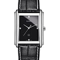Rado Rado Integral Diamonds R20997715  R20997715 кварцевые женские часы черный циферблат, браслет кожаный — вид спереди
