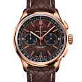 Breitling Breitling Premier B01 Chronograph 42 Bentley Centenary Limited Edition RB01181A1Q1X1  RB01181A1Q1X1 механические мужские часы коричневый циферблат, браслет кожаный — вид спереди