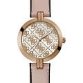 Guess Guess GW0027L2  GW0027L2 кварцевые женские часы белый циферблат, браслет кожаный — вид спереди