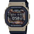 Casio Casio G-Shock DW-5610SUS-5  DW-5610SUS-5ER электронные мужские часы черный циферблат, браслет тканевый — вид спереди