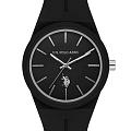 U.S. Polo Assn. U.S. Polo Assn. Yard USPA1110-02  USPA1110-02 кварцевые женские часы  черный циферблат, браслет силикон — вид спереди