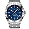 Breitling Breitling Chronomat Automatic GMT 40 A323986B1C1A1  A323986B1C1A1 механические мужские часы синий циферблат, браслет нержавеющая сталь — вид спереди