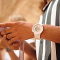 Swatch Swatch Big Bold Bioceramic Lacquered SB03W100 швейцария наручные мужские часы заводная головка с логотипом Swatch