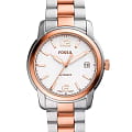 Fossil Fossil Heritage ME3227  ME3227 механические мужские часы белый циферблат, браслет нержавеющая сталь с ip-покрытием — вид спереди