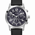 Guess Guess Parker GW0709G1  GW0709G1 кварцевые мужские часы черный циферблат, браслет кожаный — вид спереди
