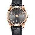 Hamilton Hamilton Jazzmaster Thinline Quartz H38541783  H38541783 кварцевые мужские часы антрацитовый циферблат, браслет кожаный — вид спереди