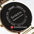 Casio Casio Sheen SHE-4539GM-9A  — задняя крышка металл сталь корпуса японские часы